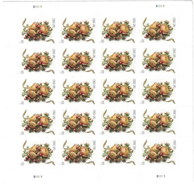 USPS Celebration Corsage Two Ounce 2017 Forever Stamps - Booklet of 20 Postage Stamps - For Birthdays, Weddings, Anniversaries, and Other Celebrations