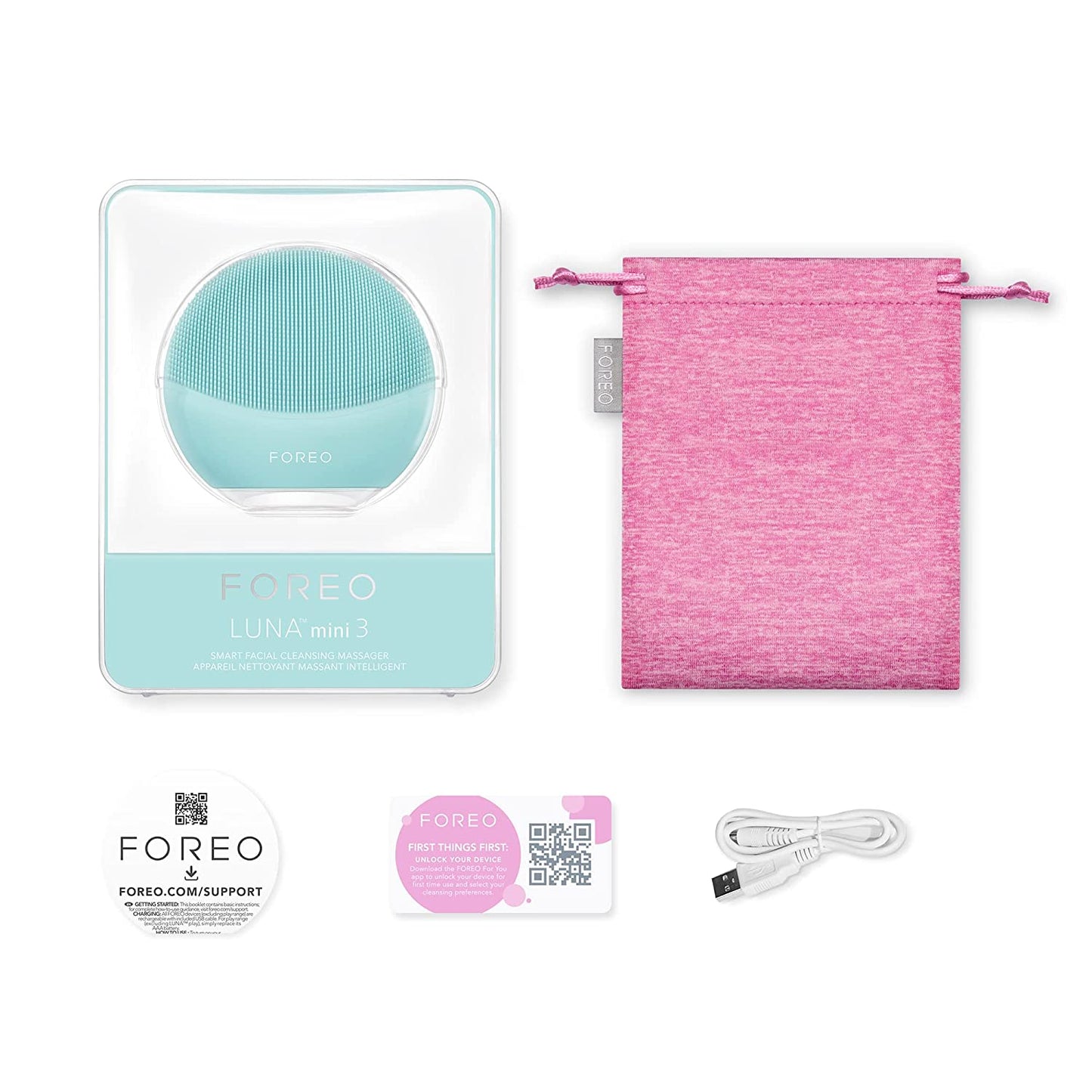 FOREO LUNA Mini 3 Waterproof Silicone Face Cleansing Brush