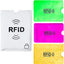  28 RFID Blocking Sleeves (24 Credit Card Protector Holders in 12 Colors & 4 Passport Protectors)