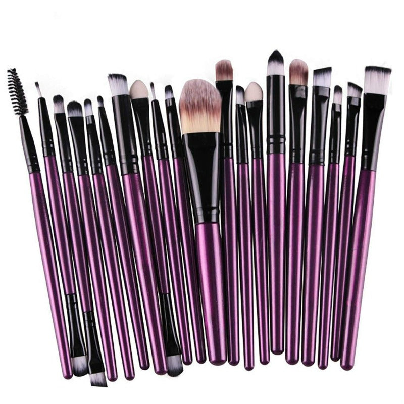  20 PCS Make up Brush Set Tools Make up Kit Wool Brush Set