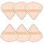 6 Pieces Powder Puff Face Soft Triangle Makeup Puff for Loose Powder Body Powder, Wedge Shape Velour Cosmetic Sponge for Contouring, Under Eyes and Corners, Beauty Makeup Tools