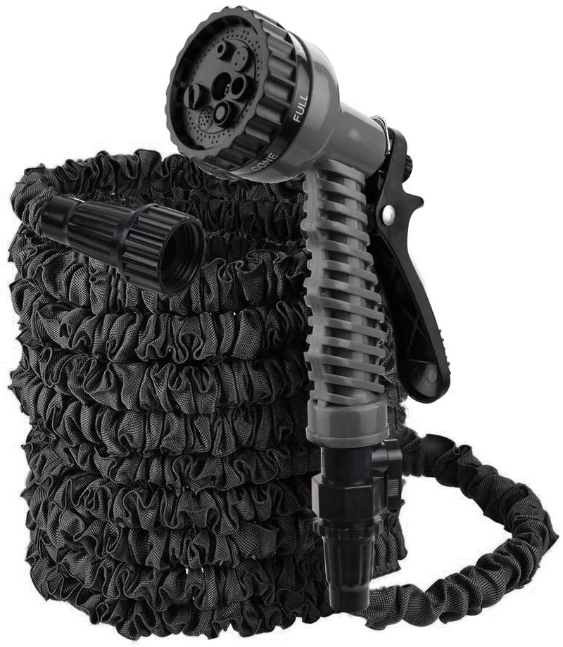 Garden Hose,Water Hose, Upgrade Expandable Garden Water Hose, Double Latex Core - Extra Strength Fabric Protection - 7 Functions Spray Nozzle,Collapsible Hose for Flowers