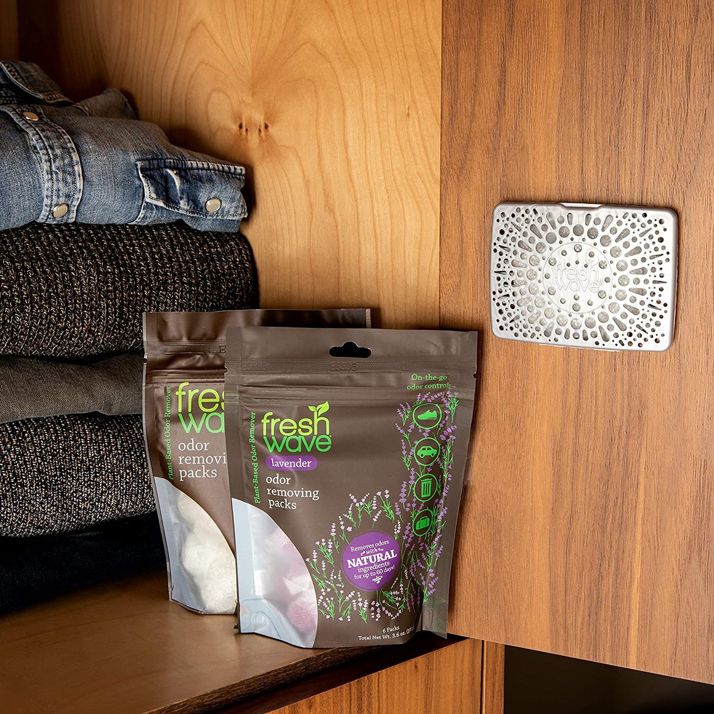 Fresh Wave Lavender Odor Eliminating & Deodorizing Packs | Bag of 6 