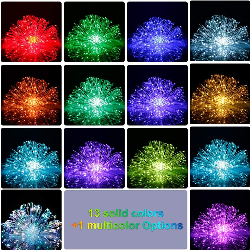 12Pcs Led String Lights Waterproof 7.2Ft/20 Leds Fairy Lights Battery Operated String Lights for Wedding, Home, Garden, Party, Christmas Decoration Luces