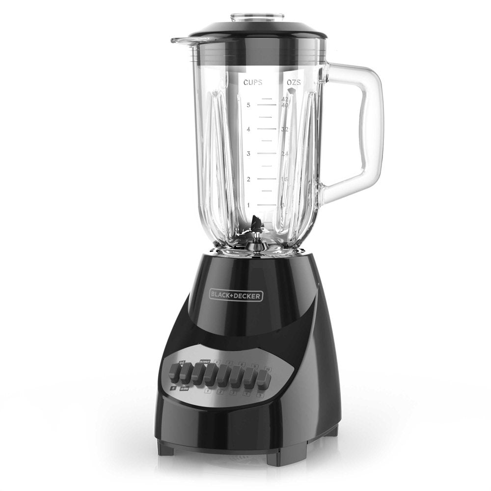 BLACK+DECKER Countertop Blender with 5-Cup Glass Jar