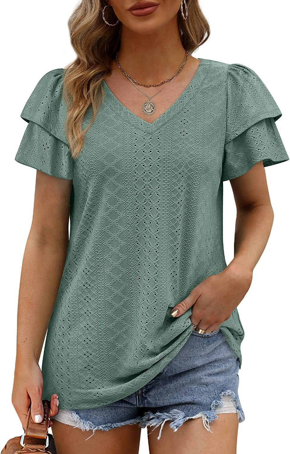 Womens V Neck T Shirts 