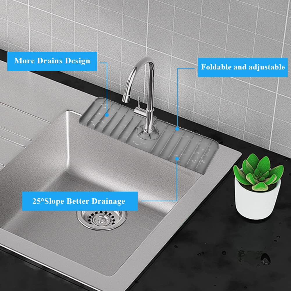 Kitchen Sink Faucet Splash Guard