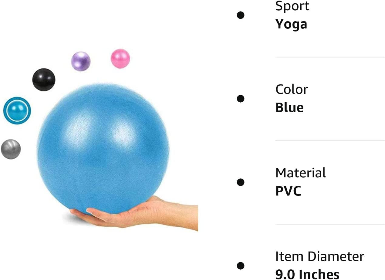  9 Inch Mini Fitness Exercise Yoga Ball for Pilates Physical Core Therapy Training