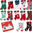 12 Pairs Women's Christmas Socks, Cozy Soft Home Slipper Socks