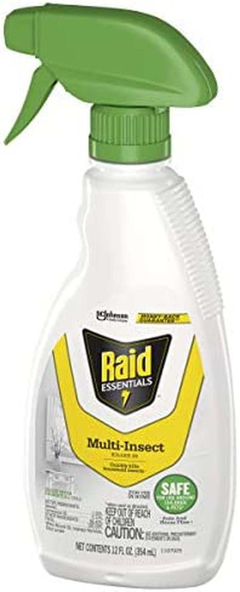 Raid Essentials Multi-Insect Killer Spray Bottle, Child & Pet Safe, for Indoor Use, 12 oz