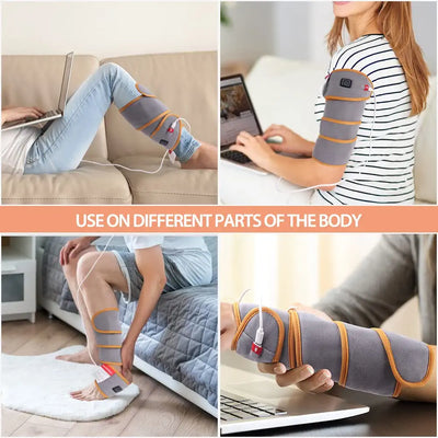 Arm Heating Pad Wrap for Pain Relief, USB Flexfit Elbow Sleeve Heating Pad for Multiple Areas of the Body - Wrist Knee Leg, 3 Heat Settings with Auto-Off 37 X 3.5"