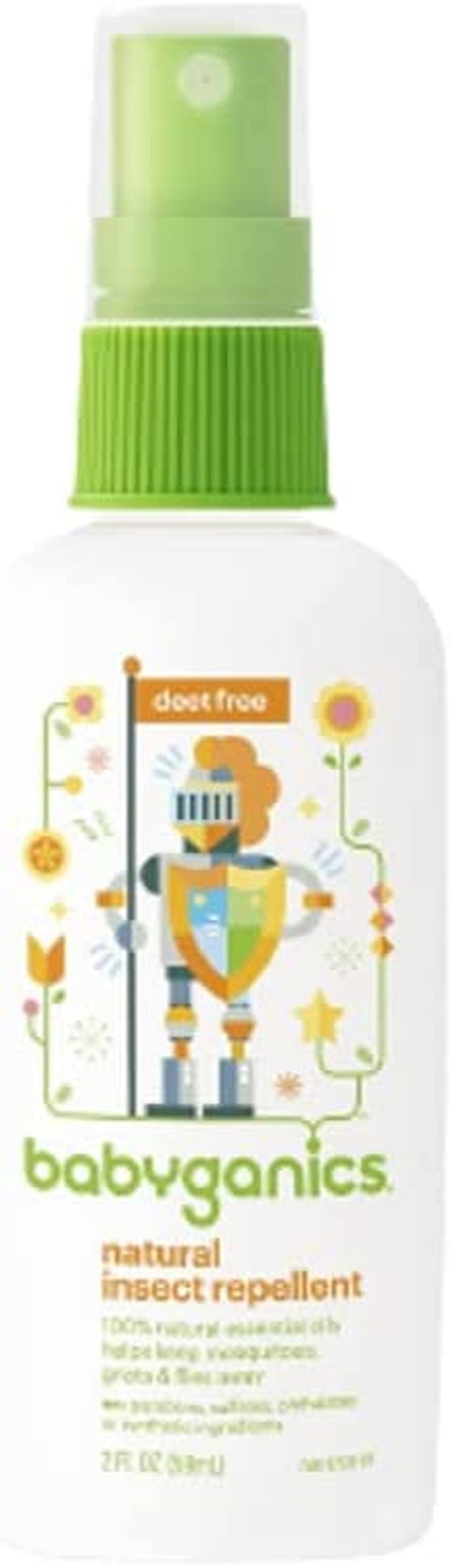 Babyganics DEET Free Travel Size Bug Spray, 2 Fl Oz