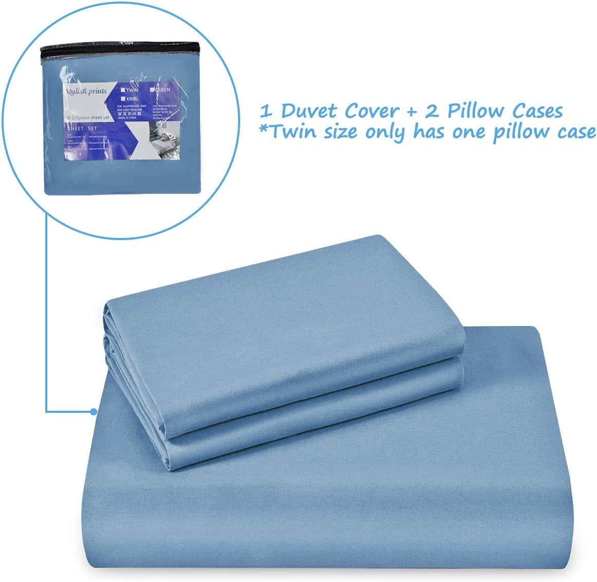 King Size Duvet Covers,  Bed Sheets Set, Reversible Design , Soft and Durable Bedding Duvet Covers, 3Pcs Duvet Cover Sets