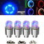  4 Pack LED Wheel Lights with Batteries Included - Car Bike Tire Valve Stem Light, Spoke Flash Lights Car Valve Stems & Caps Accessories, Motion Activated, Safety, Waterproof
