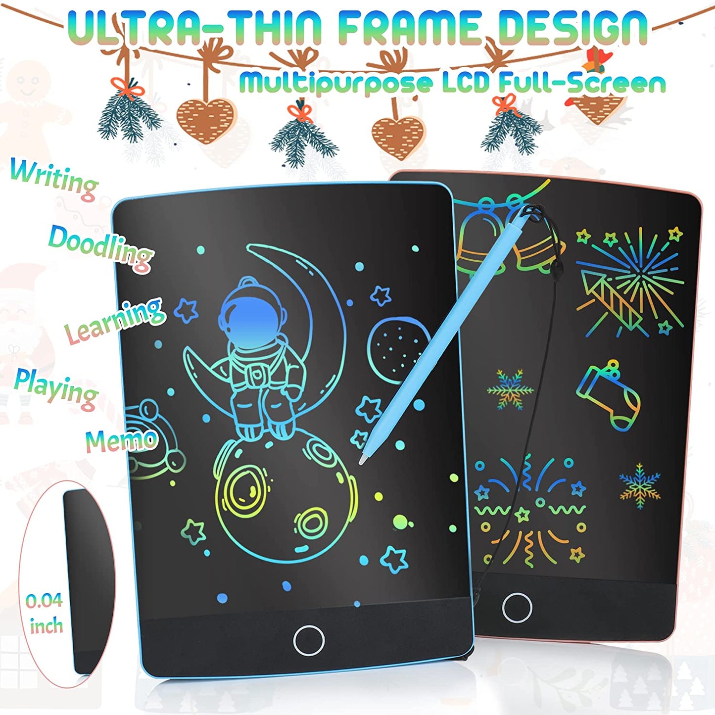 2 Pack 8.5" Full Screen Doodle Board