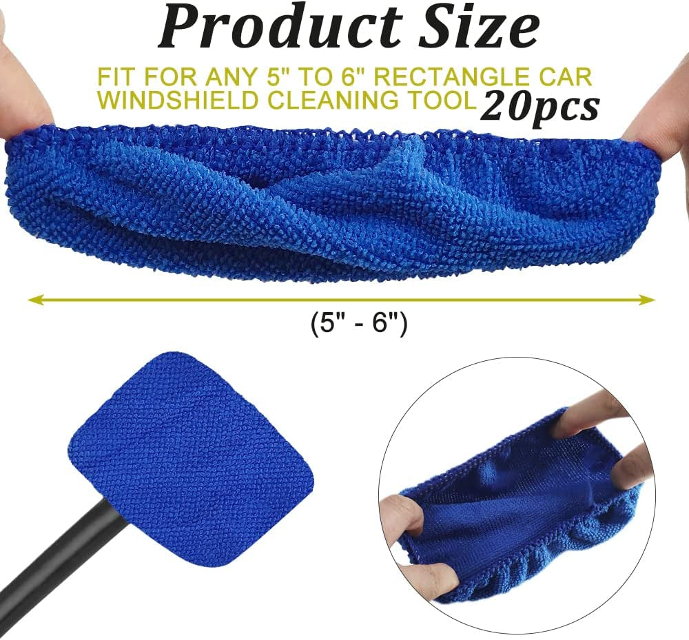 20 Pack Car Windshield Cleaning Tool Bonnets 