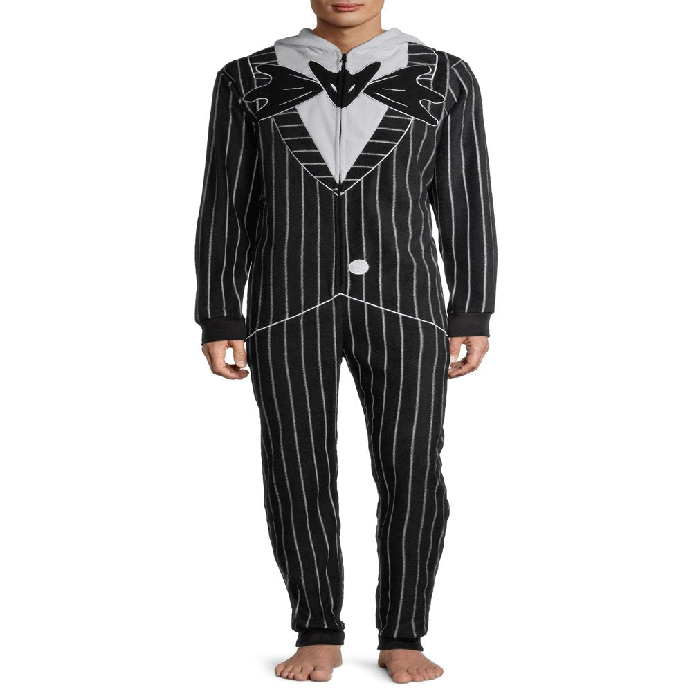 Disney, Adult Mens, Nightmare before Christmas Jack Pajamas Union Suit, Sizes S-XL