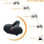  Comfortable Bike Seat for Men Women - Wide Bike Saddle with Dual Shock-Absorbing Balls, Waterproof and Anti-Slip Hollow Foam Bicycle Seat Universal Fit for Indoor/Outdoor Bikes