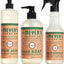 Mrs. Meyer's Kitchen Essentials Set, Includes: Hand Soap, Dish Soap, and All Purpose Cleaner, Geranium, 3 Count Pack