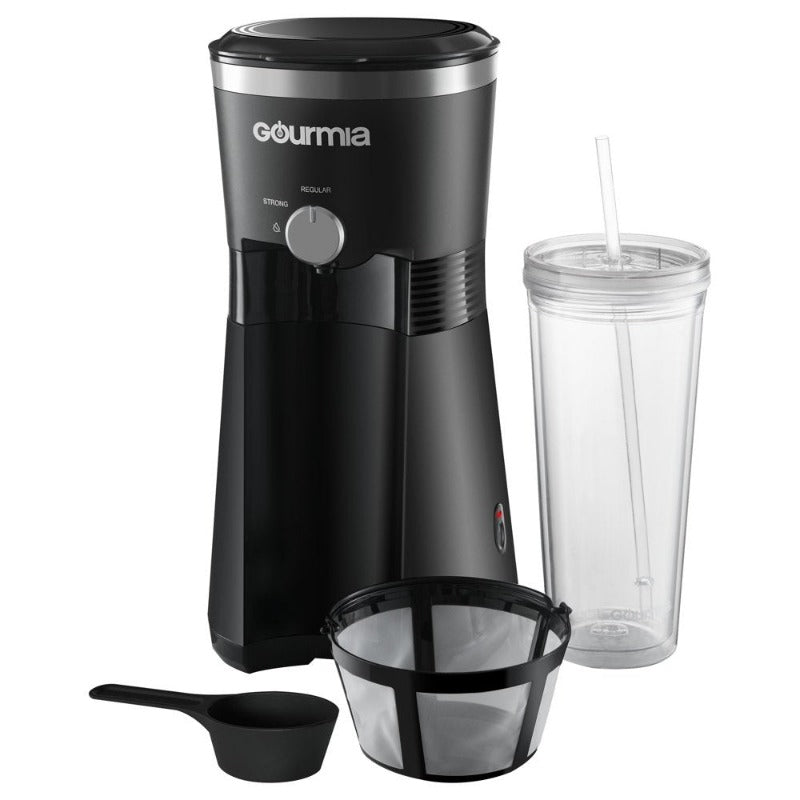 Gourmia Iced Coffee Maker with 25 Fl Oz. Reusable Tumbler