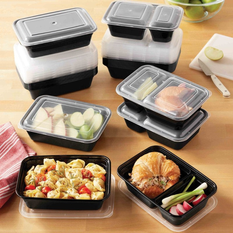 60 Piece Meal Prep Food Storage Containers