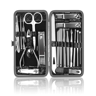 19 in 1 Manicure Det Kit,Manicure Set Professional,Nail Clipper Set,Pedicure Set Stainless Steel Nail Kit