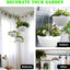 Hanging Planters, Set of 9 White Hanging Pots, 8" Hanging Flower Pots, Hanging Plant Pots Baskets with Drainage Plugs, Water Barrier and Hanging Chains, Come with Free Mini Garden Tools Set