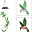 Hummingbird Solar Light, Epicgadget Solar Bird Wind Chime Color Changing Outdoor Solar Garden Decorative Lights for Walkway Pathway Backyard Christmas Decoration Parties (Green Wing Hummingbird)