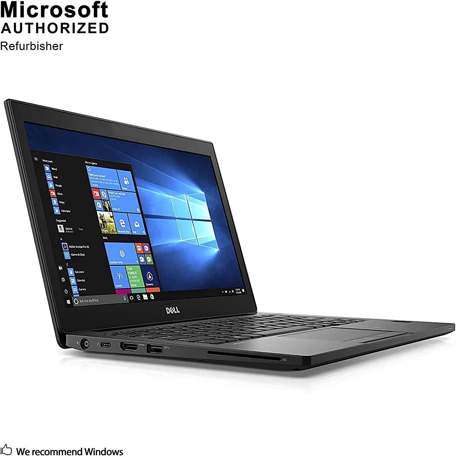 Dell Latitude 7280 Business Laptop,12.5In HD, Intel Core I5 -7300U 2.60Ghz, 8GB DDR4, 256GB SSD, Windows 10 Pro 64 (Renewed)