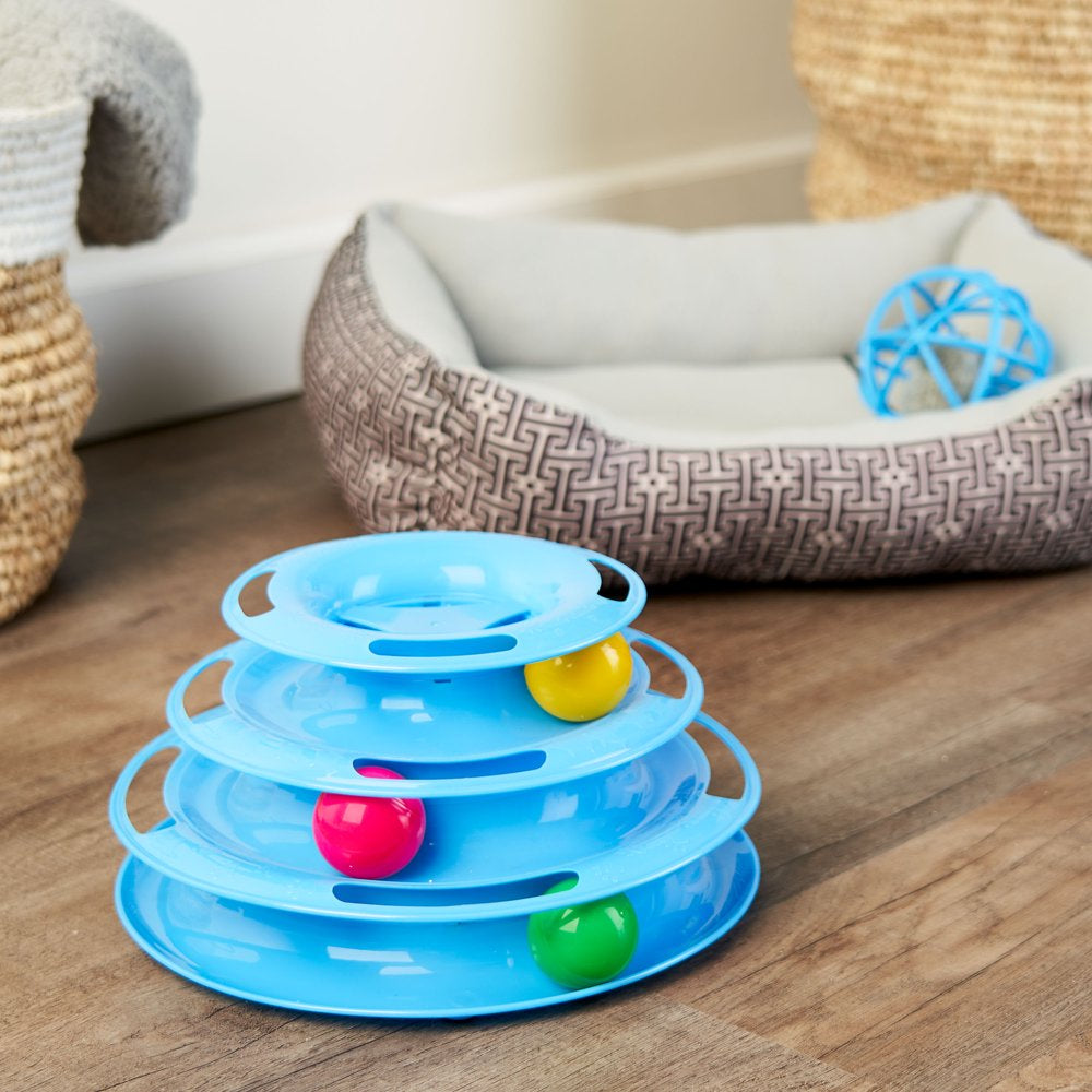  Tier Tower Interactive Ball Toy for Cats and Kittens