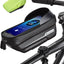Bike Phone Holder Bike Phone Mount, 3D Hard Eva with 0.25mm Sensitive TPU Touch-Screen, with Rain Cover for Phones under 6.9''