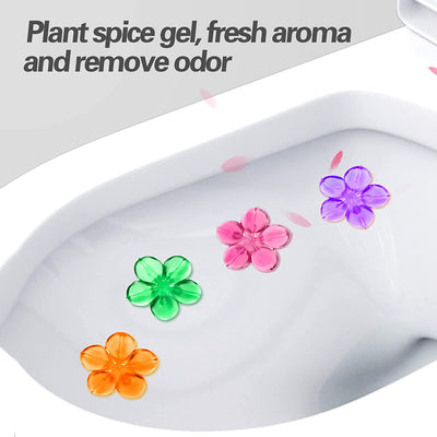 Toilet Stain Removal Cleaning Air Freshener, 72 Flower Stamps