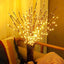 2 Pack Led Branch Light Battery Operated Lighted Branch Vase Filler Willow Tree Artificial Little Twig Power Brown 30 Inch 20 LED for Home Romantic Decoration