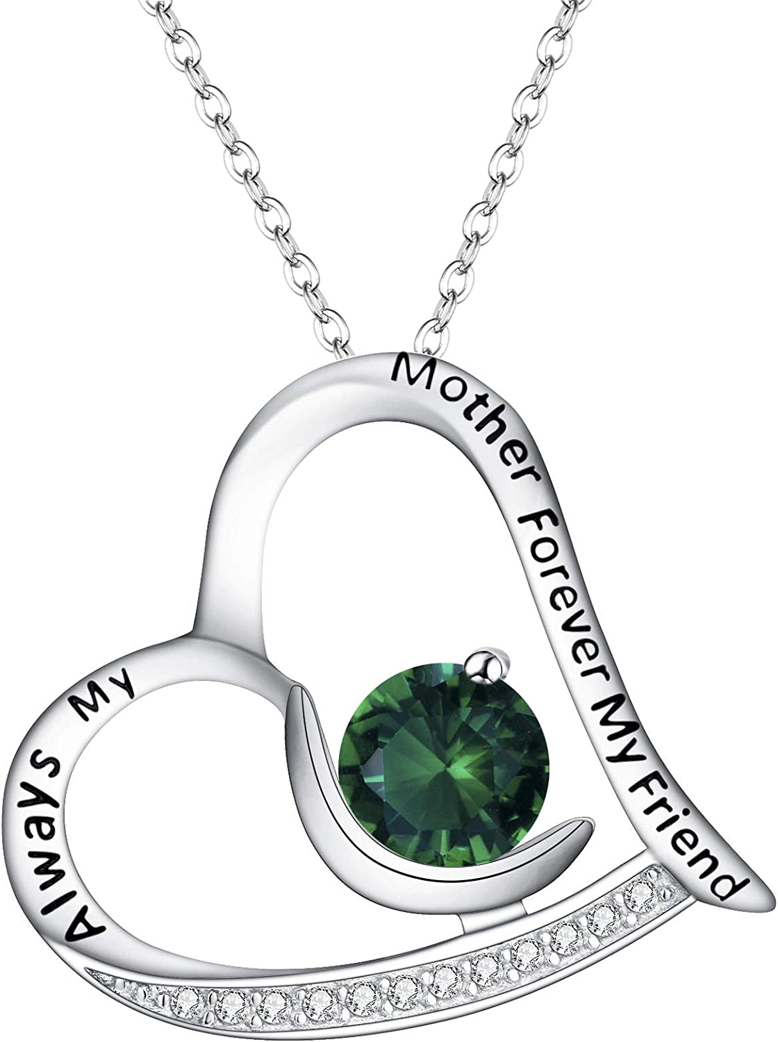  925 Sterling Silver Engraved ''Always My Mother Forever My Friend'' 