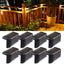  8 Pack Solar Step Lights Waterproof LED Solar Lights for Outdoor Decks, Railing,Stairs, Step, Fence, Yard, and Patio Christmas Decoration Lights(Warm White)
