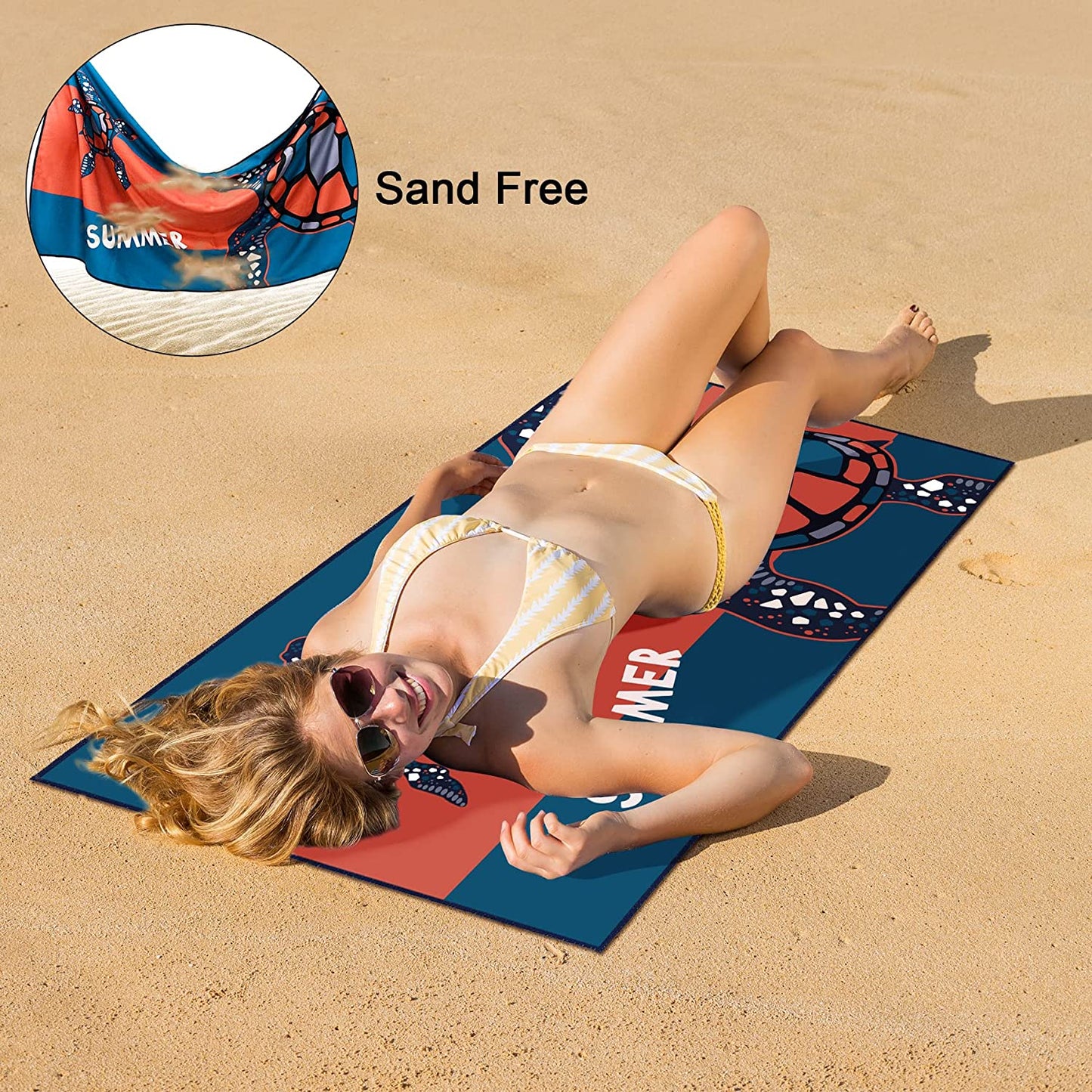 4 Pack Beach Towel, [60"x 30"]