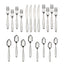 20 Piece Stainless Steel Flatware Set, Silver, Tableware Service for 4