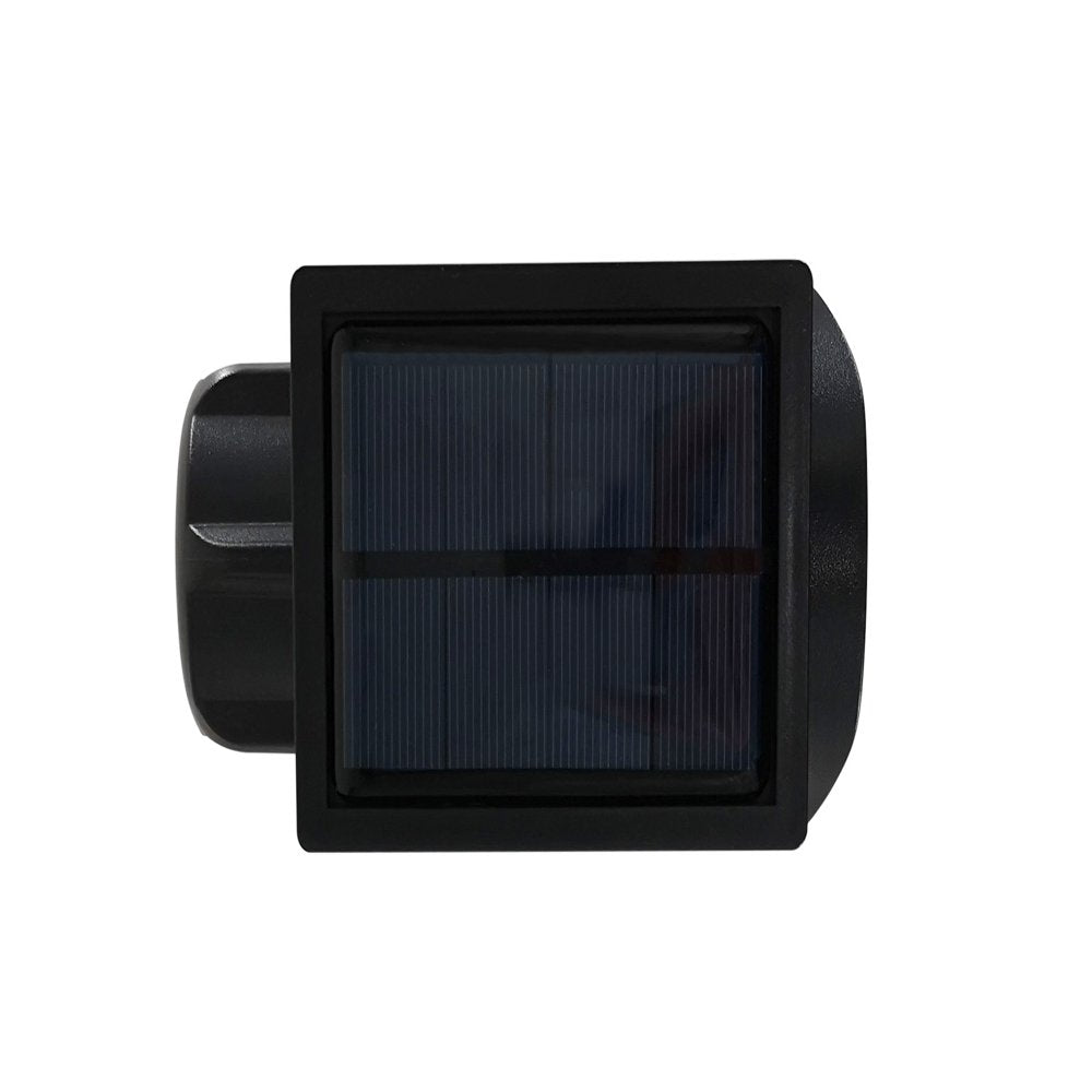 (4 Count)  Solar Powered Black LED Landscape Spot Light with Plastic Lens, 20 Lumens