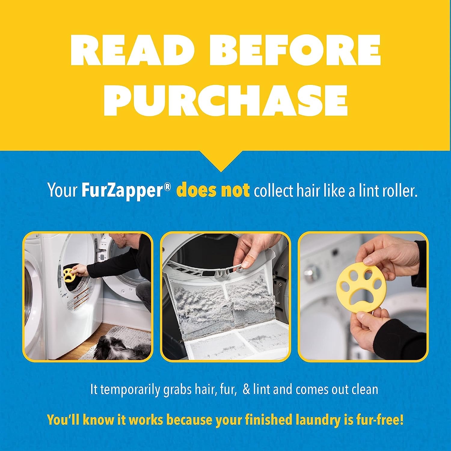 Pet Hair Remover for Laundry, 2 Count