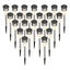 24 Pack Stainless Steel LED Solar Light