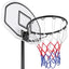 Portable 6.4-8.2 Ft. Height Adjustable Basketball Hoop System Indoor/Outdoor