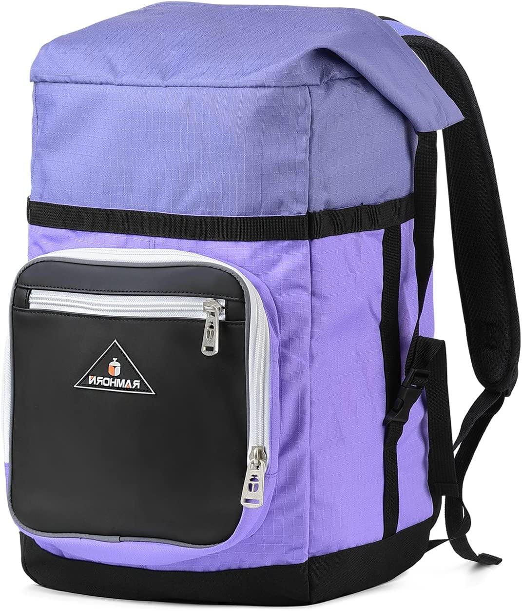 26L Laptop Backpack Large Stylish Lightweight Schoolbag Color-Contrast Bag for Campus Travel Hiking