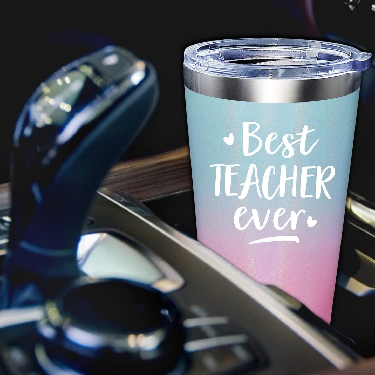  Best Teacher Ever - Teacher Appreciation Gifts, Teacher Gifts for Women, End of Year Teacher, Retirement Gifts - Teacher Gifts from Student, Teachers Day- Tumbler Cup