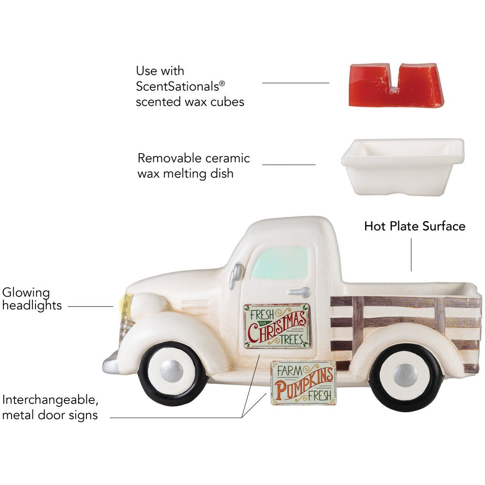 Scentsationals Full Size Fragrance Warmer, Cream Truck