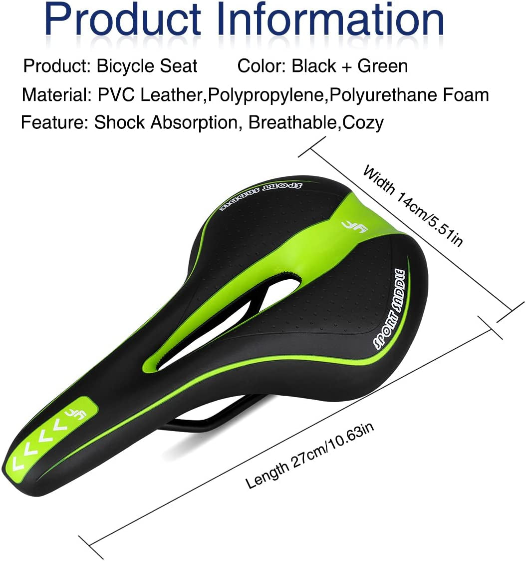  Bike Saddle Mountain Bike Seat Breathable Comfortable Bicycle Seat with Central Relief Zone and Ergonomics Design Relax Your Body Road Bike and Mountain Bike