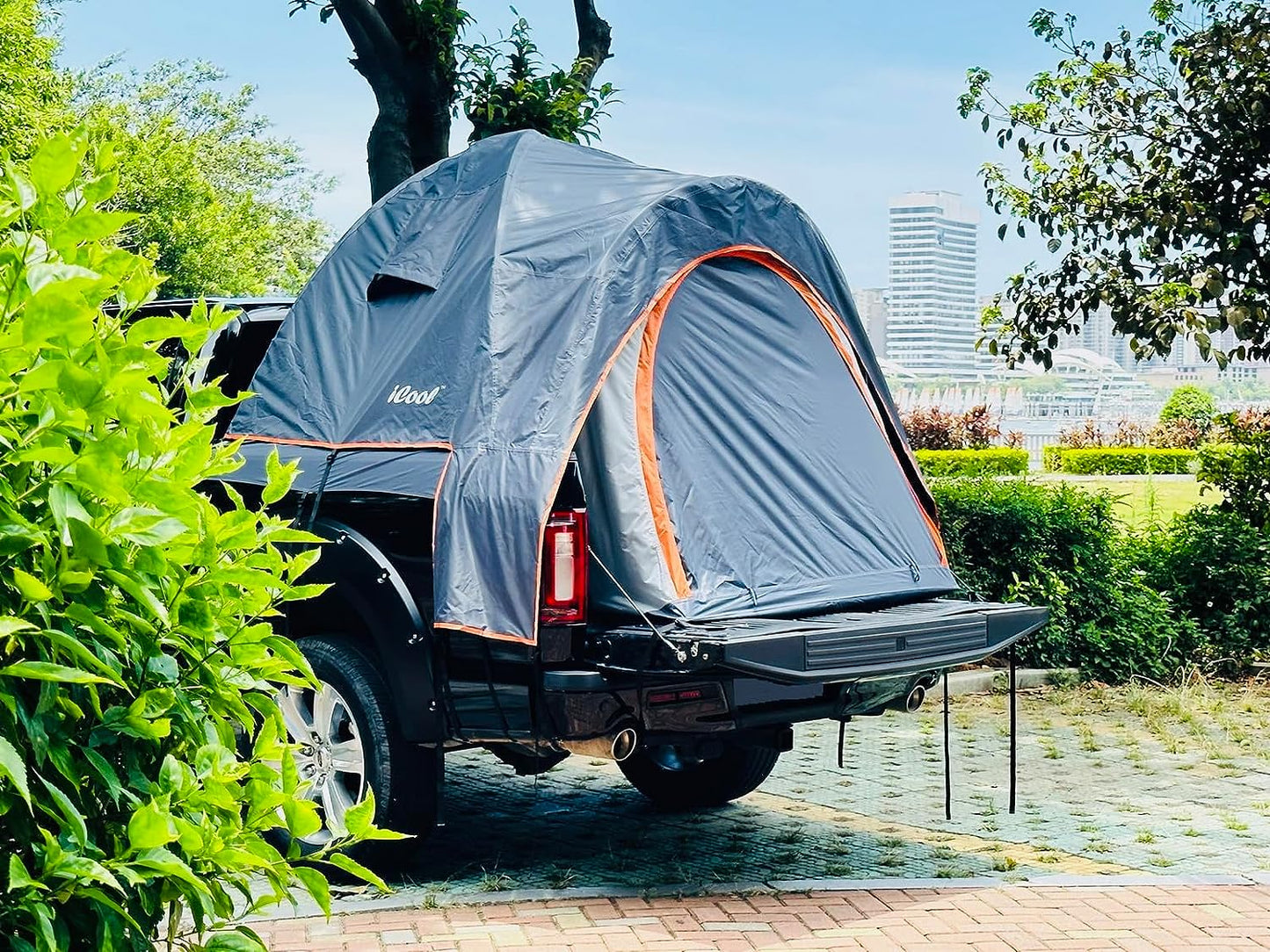  Pickup Truck Tent Cover, Waterproof PU4000mm， Three Layers of Anti-Tear Material, PU4000 Waterproof and Anti-Ultraviolet Treatment. for 5.5’ FT Pick-up Truck Tent (Pickup Tent Not Included)