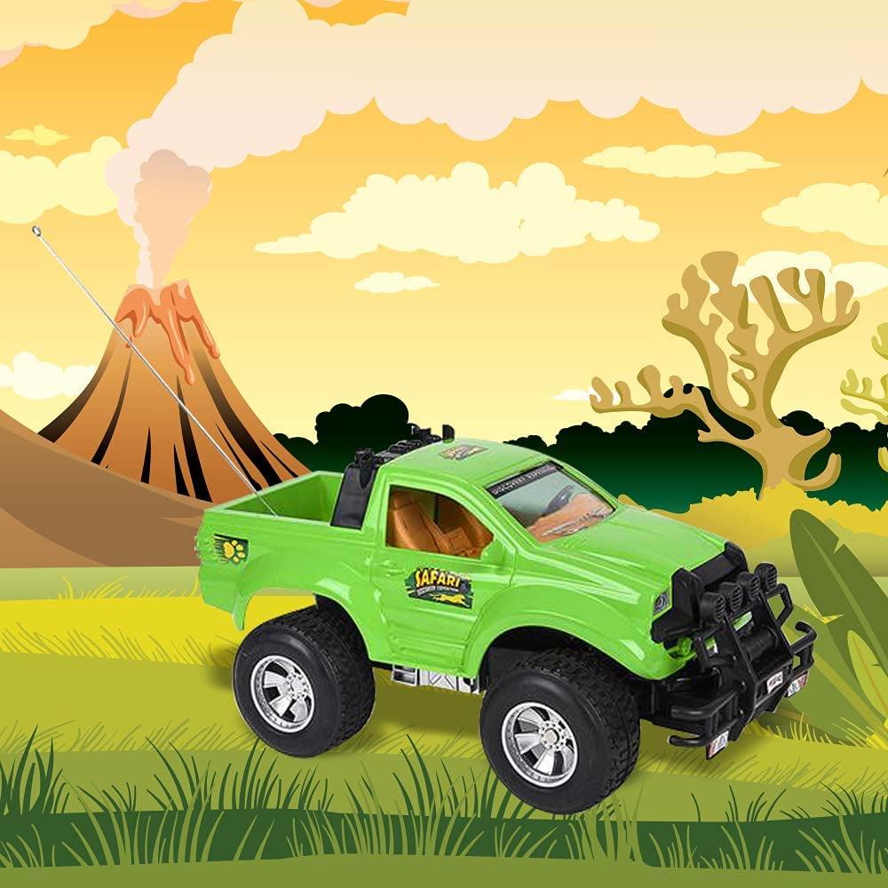 Artcreativity Remote Control Safari Monster Truck, Safari RC Toy Car, Battery Operated, Unique Birthday Gift for Boys and Girls, Large Carnival Game Prize