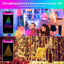Fairy Lights Bluetooth App Control, Christmas String Lights 20 Modes RGB Color Changing Dimmable Twinkle Xmas Tree Lights with Schedule Timer Music Sync for Crafts Bedroom Room Wall Decor