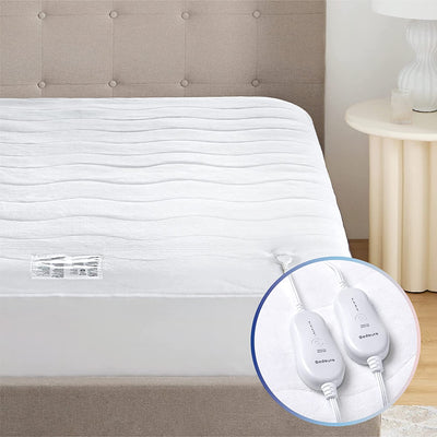 Bedsure Heated Mattress Pad King Size - Bed Warmer with Dual Control and 4 Heat Settings, Coral Fleece Electric Mattress Pad With10 Hr Timer & Auto Shut off (King, 78"X80")