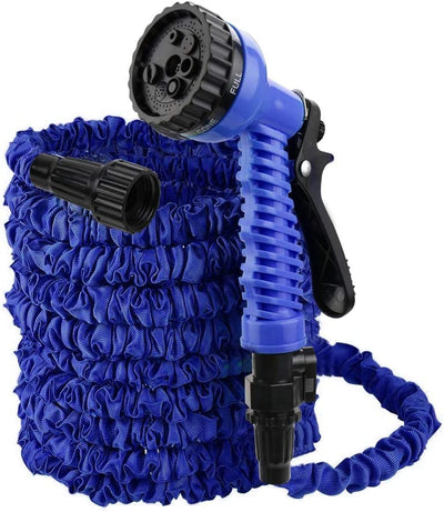 Garden Hose,Water Hose, Upgrade Expandable Garden Water Hose, Double Latex Core - Extra Strength Fabric Protection - 7 Functions Spray Nozzle,Collapsible Hose for Flowers